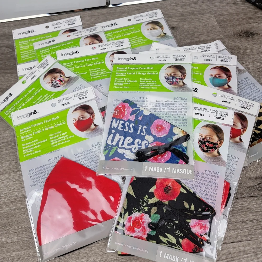 Bundle Of 14 Washable Face Masks